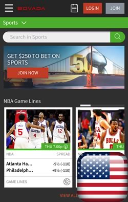Bovada United States Android Sportsbook